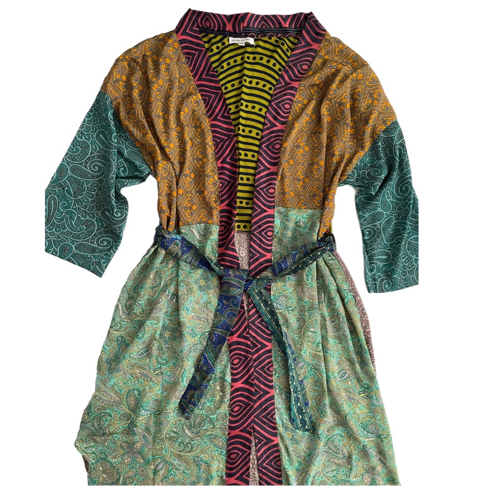 Anthropologie Karma Highway Patchwork Kimono